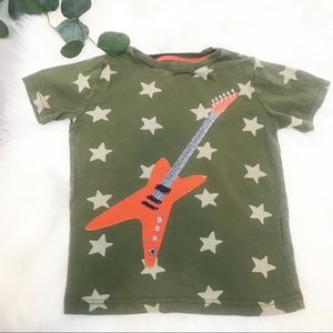 Mini Boden 3-4Y Guitar Rocker Tee.